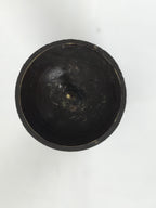 Japanese Buddhist Altar Fitting Metal Candle Stand Vtg Shokudai Brown BA741