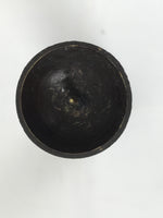 Japanese Buddhist Altar Fitting Metal Candle Stand Vtg Shokudai Brown BA741