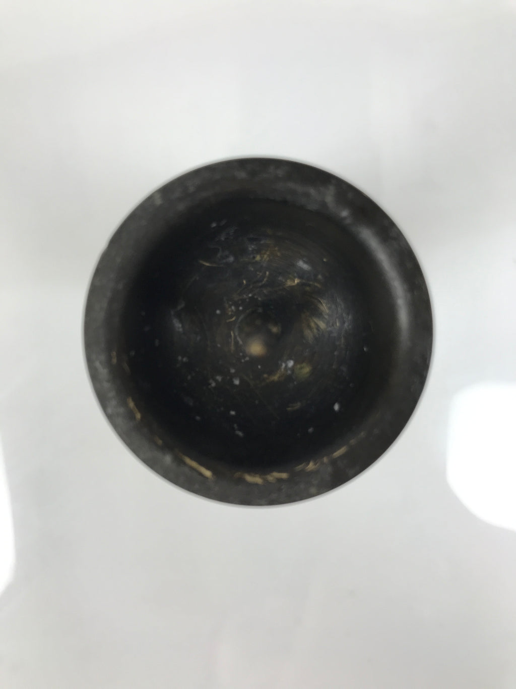 Japanese Buddhist Altar Fitting Metal Candle Stand Vtg Shokudai Brown BA772