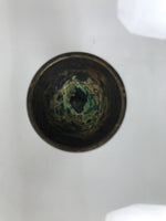 Japanese Buddhist Altar Fitting Metal Candle Stand Vtg Shokudai Brown BA784