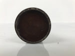 Japanese Buddhist Altar Fitting Metal Candle Stand Vtg Shokudai Brown BA784
