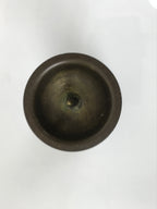 Japanese Buddhist Altar Fitting Metal Candle Stand Vtg Shokudai Brown BA785