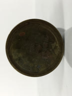 Japanese Buddhist Altar Fitting Metal Candle Stand Vtg Shokudai Brown BA785