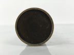 Japanese Buddhist Altar Fitting Metal Candle Stand Vtg Shokudai Brown BA789