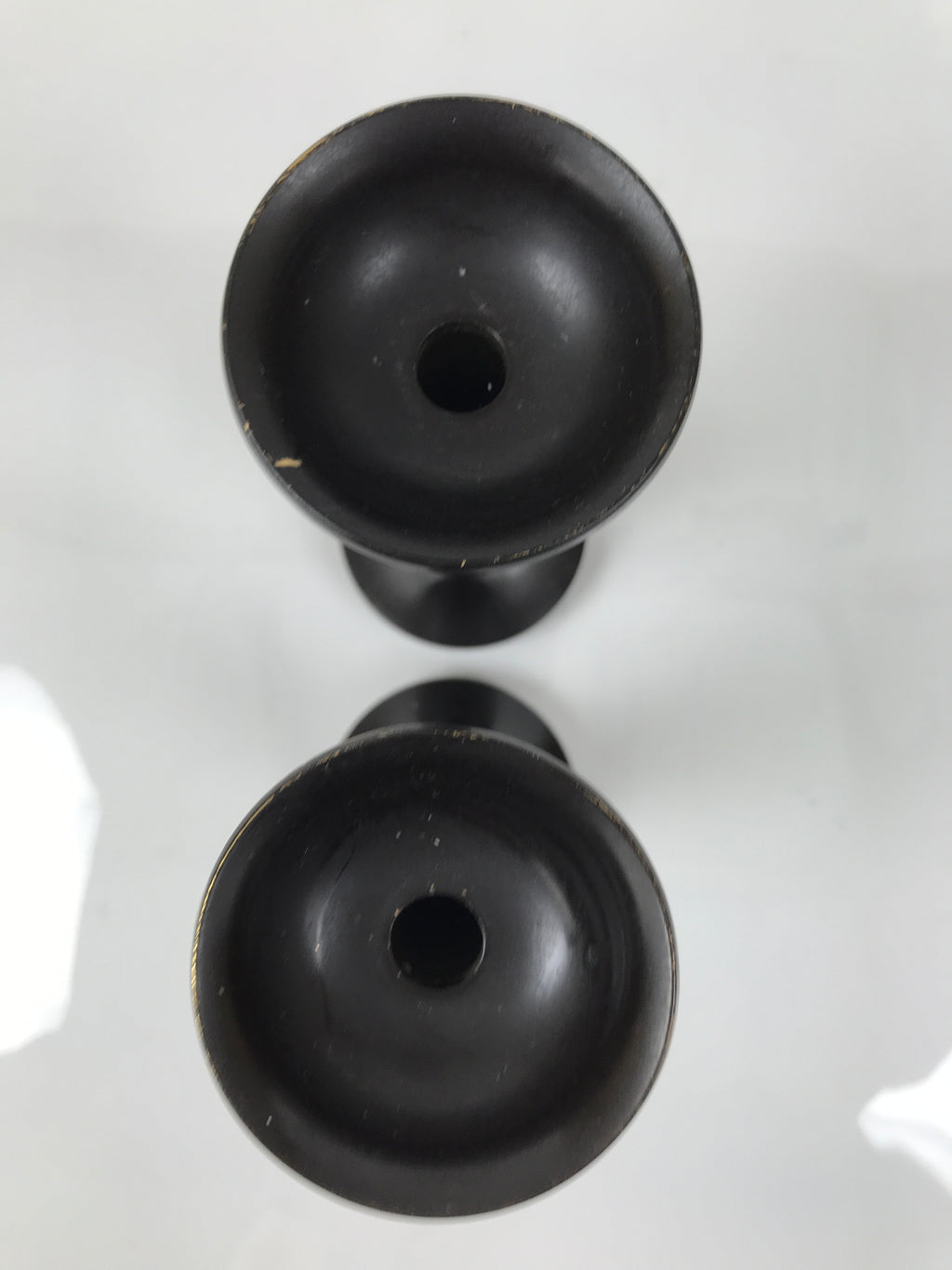 Japanese Buddhist Altar Fitting Metal Electric Candle Stand Shokudai 2pc BA746