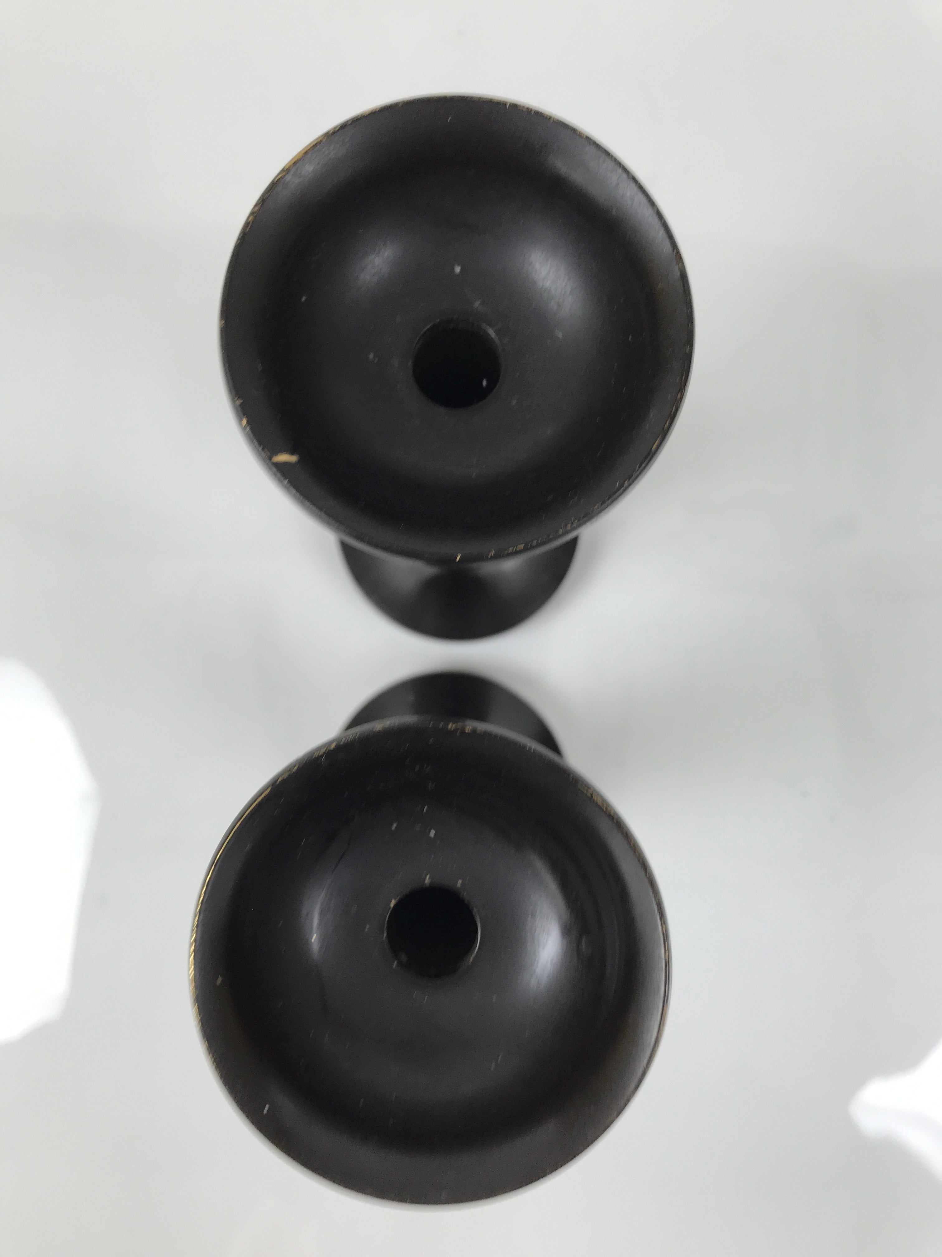 Japanese Buddhist Altar Fitting Metal Electric Candle Stand Shokudai 2pc BA746