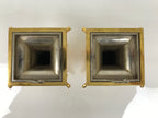 Japanese Buddhist Altar Fitting Metal Flower Vase 2pc Gold Hanatate Insert BA776