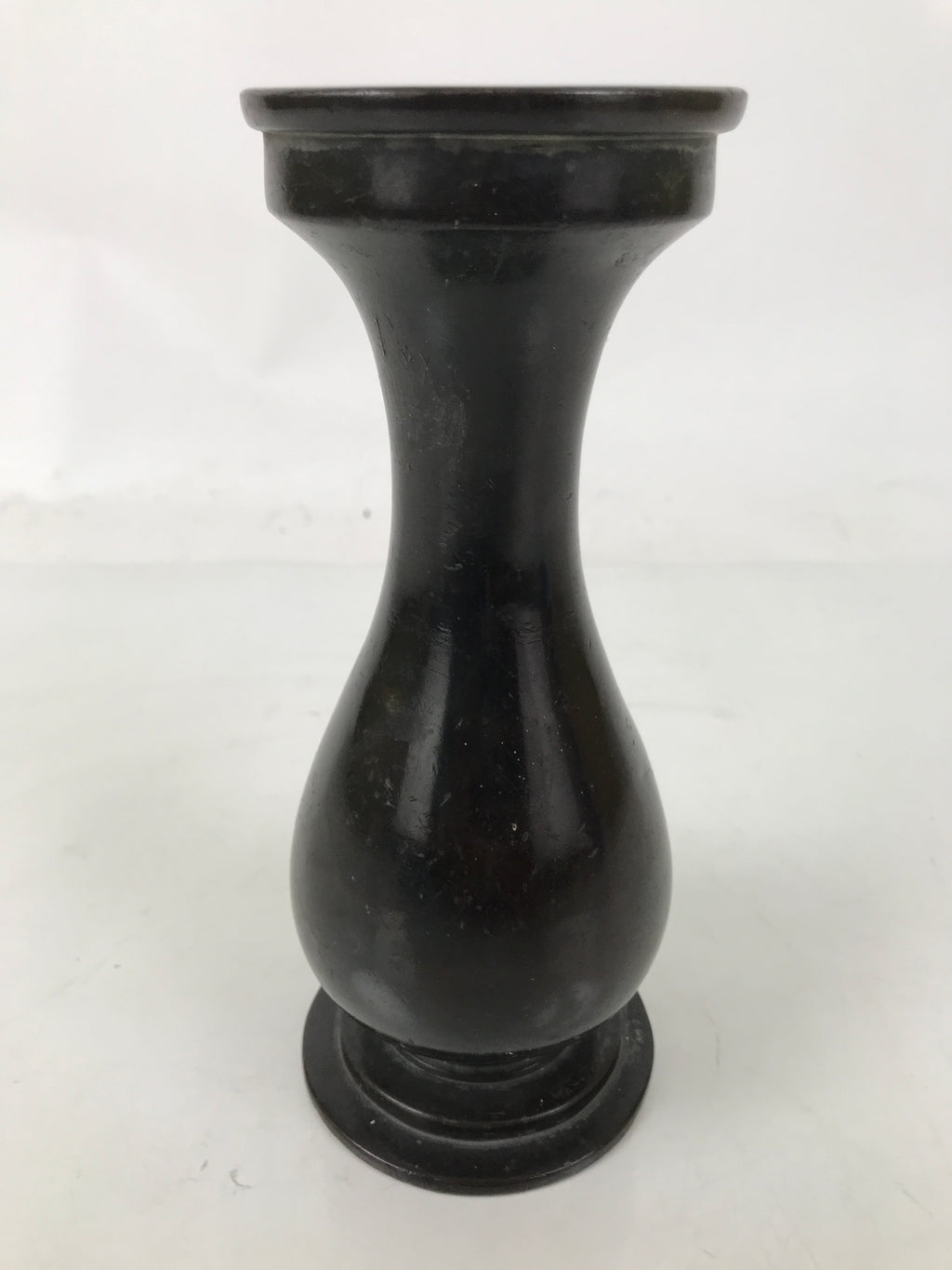 Japanese Buddhist Altar Fitting Metal Flower Vase Hanatate Butsugu Brown BA725