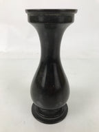 Japanese Buddhist Altar Fitting Metal Flower Vase Hanatate Butsugu Brown BA725