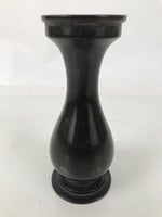 Japanese Buddhist Altar Fitting Metal Flower Vase Hanatate Butsugu Brown BA725