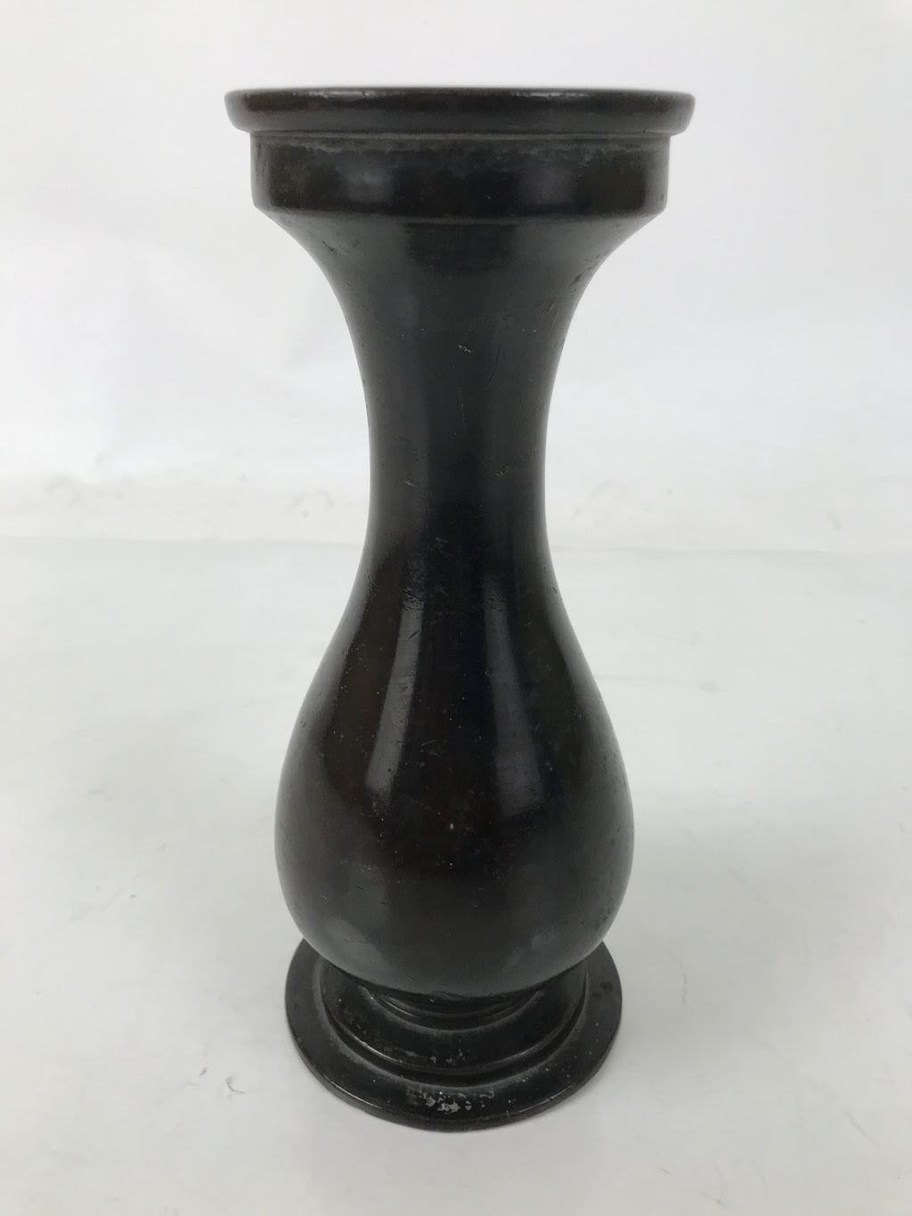 Japanese Buddhist Altar Fitting Metal Flower Vase Hanatate Butsugu Brown BA725