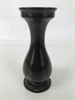 Japanese Buddhist Altar Fitting Metal Flower Vase Hanatate Butsugu Brown BA725