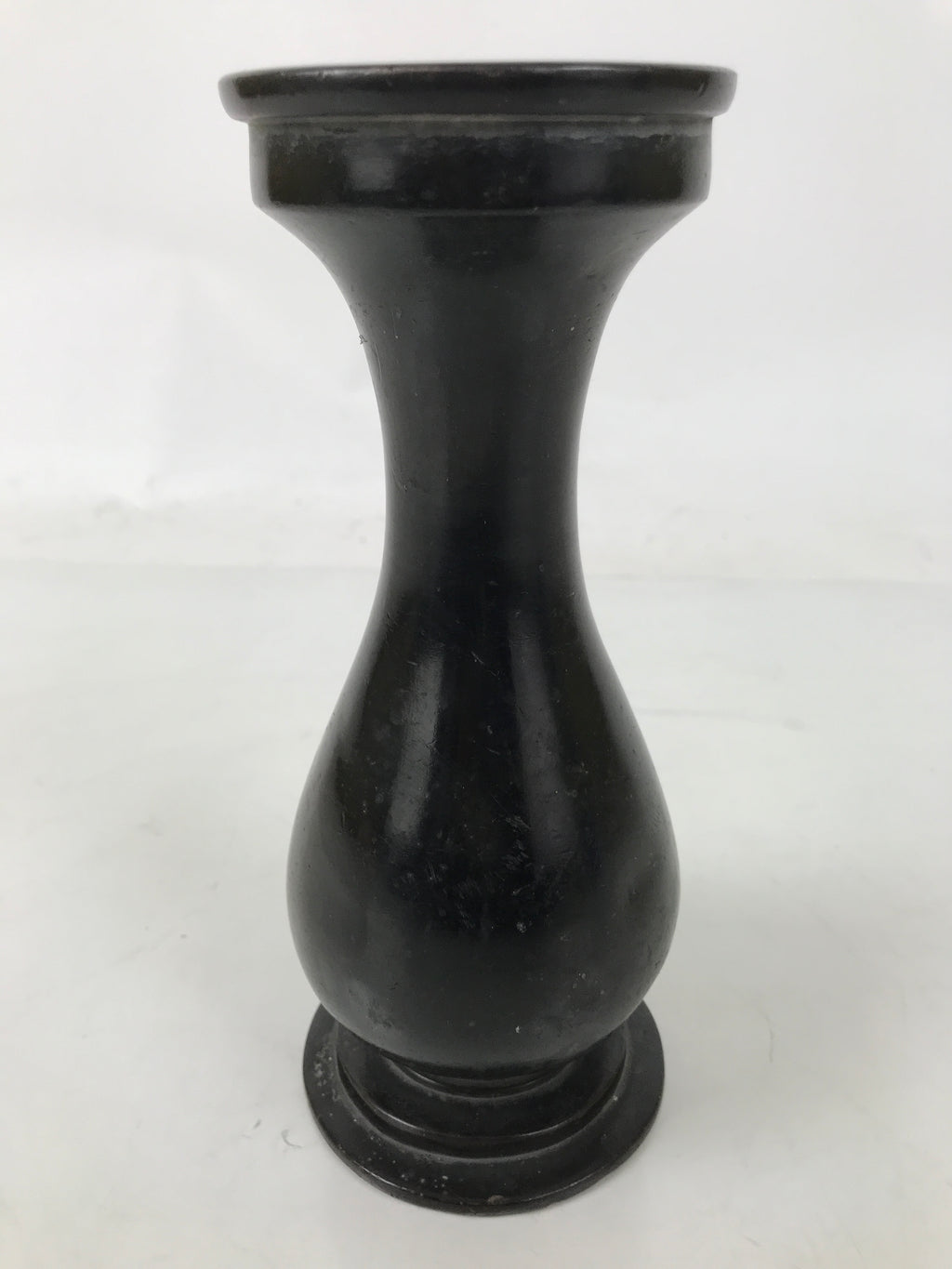 Japanese Buddhist Altar Fitting Metal Flower Vase Hanatate Butsugu Brown BA725