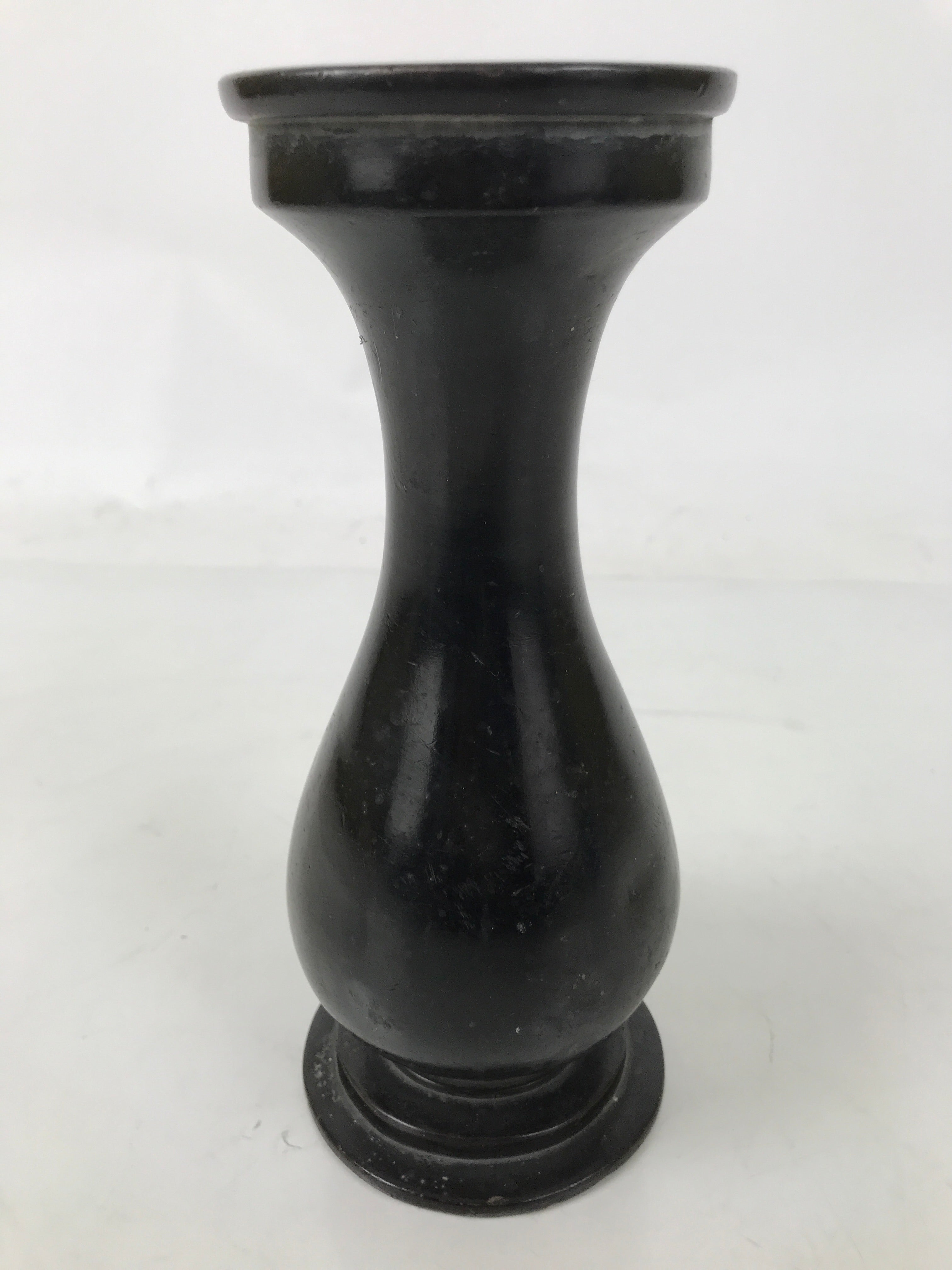 Japanese Buddhist Altar Fitting Metal Flower Vase Hanatate Butsugu Brown BA725