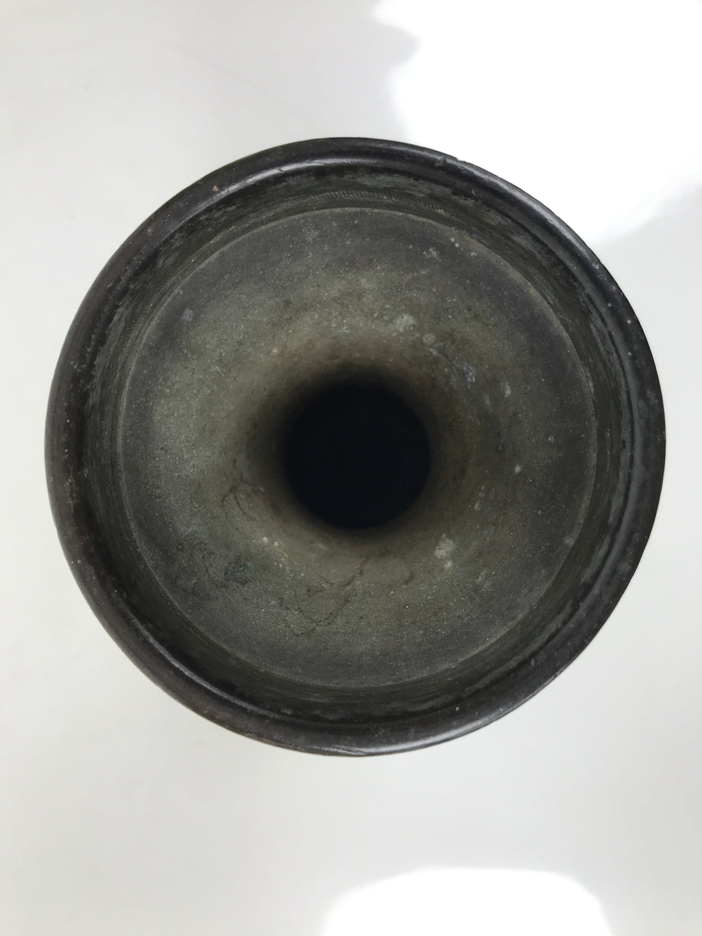 Japanese Buddhist Altar Fitting Metal Flower Vase Hanatate Butsugu Brown BA725