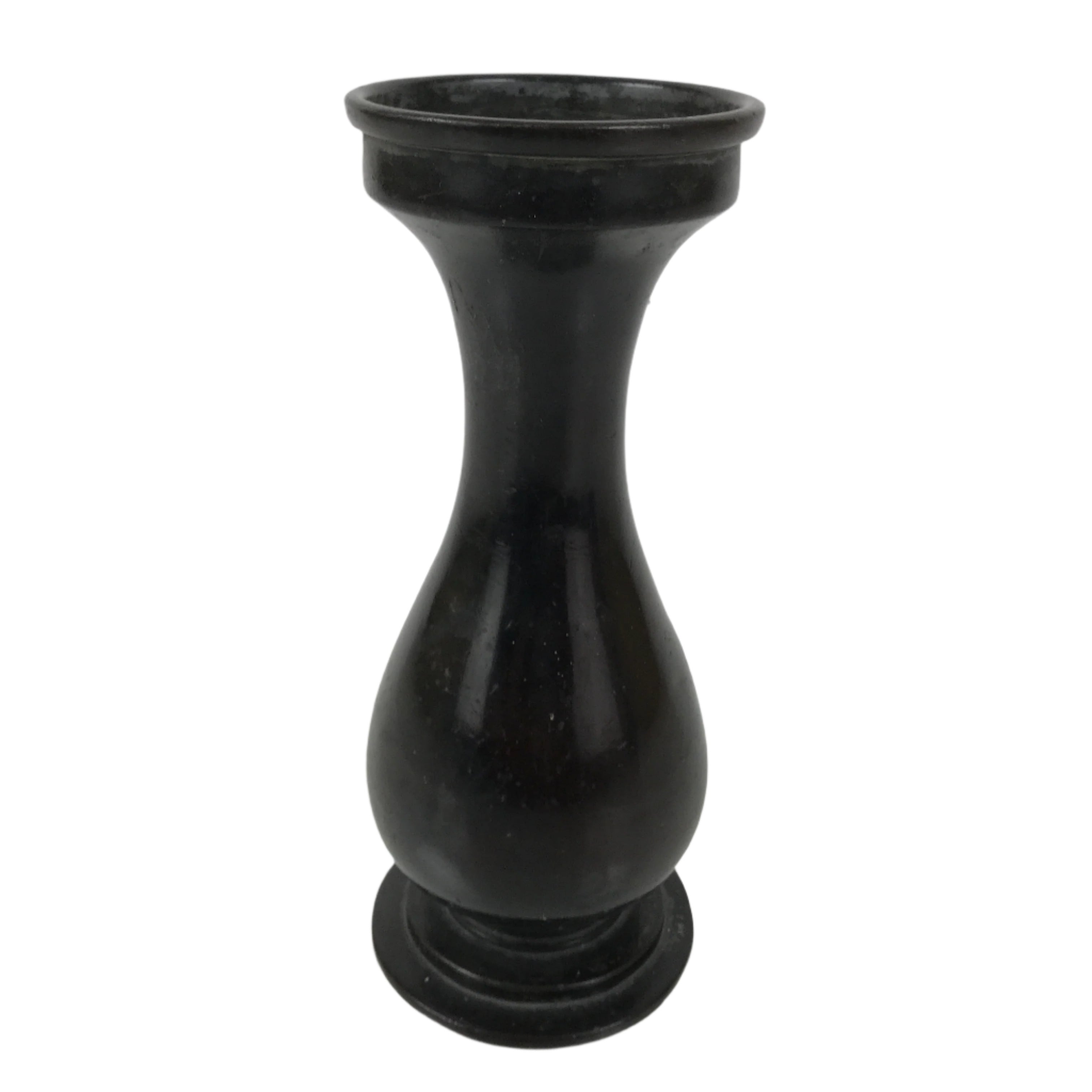 Japanese Buddhist Altar Fitting Metal Flower Vase Hanatate Butsugu Brown BA725