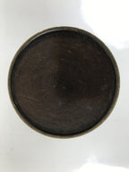 Japanese Buddhist Altar Fitting Metal Flower Vase Hanatate Butsugu Brown BA726