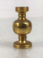 Japanese Buddhist Altar Fitting Metal Flower Vase Hanatate Butsugu Gold BA647