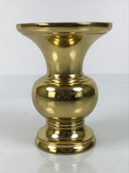 Japanese Buddhist Altar Fitting Metal Flower Vase Vtg Gold Hanatate Hishi BA782