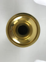 Japanese Buddhist Altar Fitting Metal Flower Vase Vtg Gold Hanatate Hishi BA782