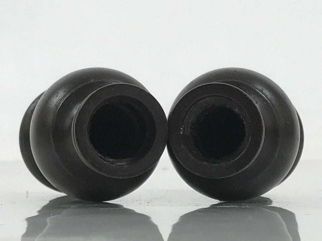 Japanese Buddhist Altar Fitting Metal Flower Vase Vtg Hanatate Brown 2pcs BA648