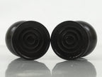 Japanese Buddhist Altar Fitting Metal Flower Vase Vtg Hanatate Brown 2pcs BA648