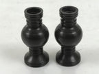 Japanese Buddhist Altar Fitting Metal Flower Vase Vtg Hanatate Brown 2pcs BA648