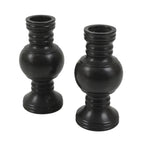 Japanese Buddhist Altar Fitting Metal Flower Vase Vtg Hanatate Brown 2pcs BA648