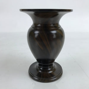 Japanese Buddhist Altar Fitting Metal Flower Vase Vtg Hanatate Brown BA397