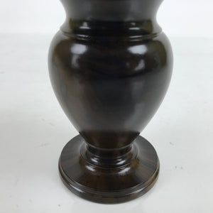 Japanese Buddhist Altar Fitting Metal Flower Vase Vtg Hanatate Brown BA397