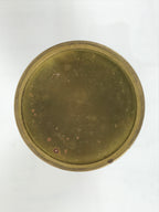 Japanese Buddhist Altar Fitting Metal Flower Vase Vtg Simple Gold Hanatate BA783