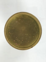 Japanese Buddhist Altar Fitting Metal Flower Vase Vtg Simple Gold Hanatate BA783