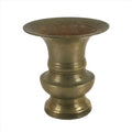 Japanese Buddhist Altar Fitting Metal Flower Vase Vtg Small Hanatate Gold BA330