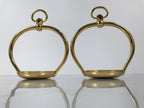 Japanese Buddhist Altar Fitting Metal Hanging Lantern Rinto 2pc Spare Part BA796