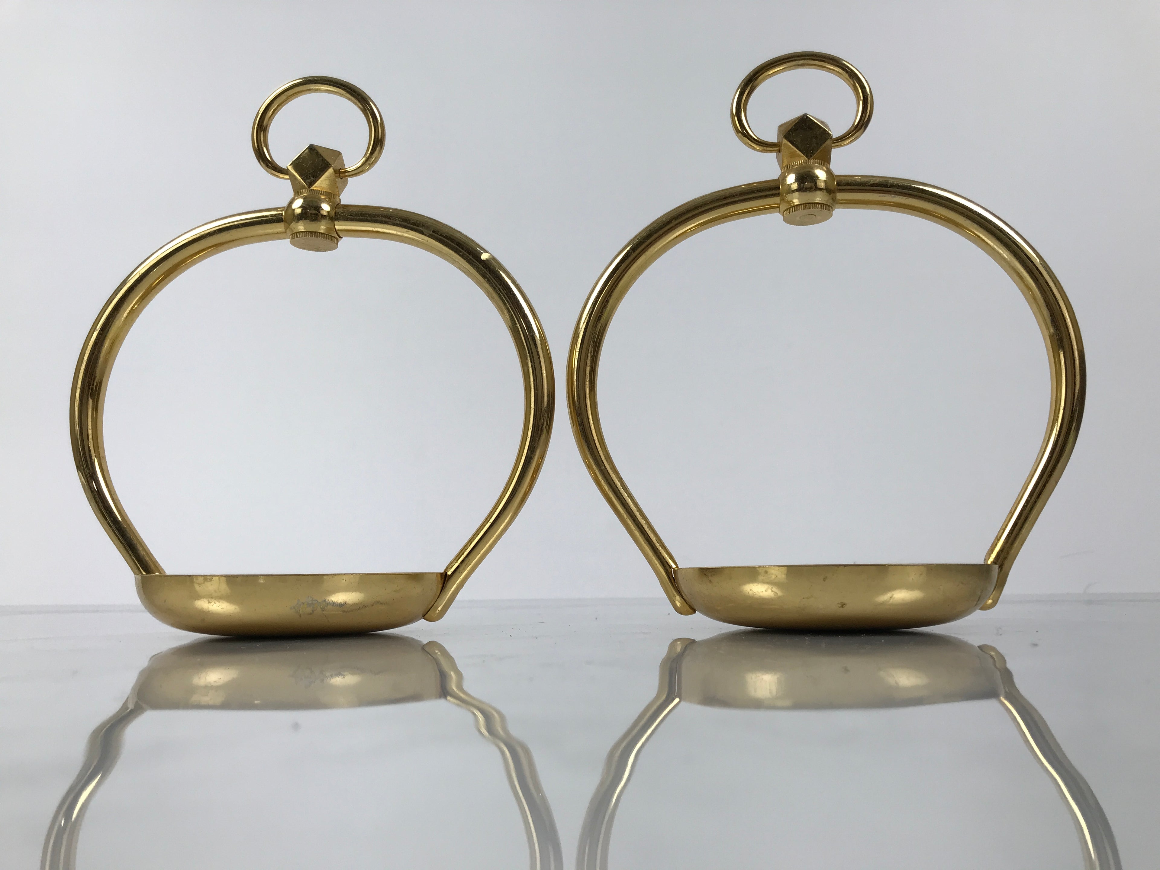 Japanese Buddhist Altar Fitting Metal Hanging Lantern Rinto 2pc Spare Part BA796
