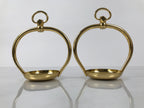 Japanese Buddhist Altar Fitting Metal Hanging Lantern Rinto 2pc Spare Part BA796