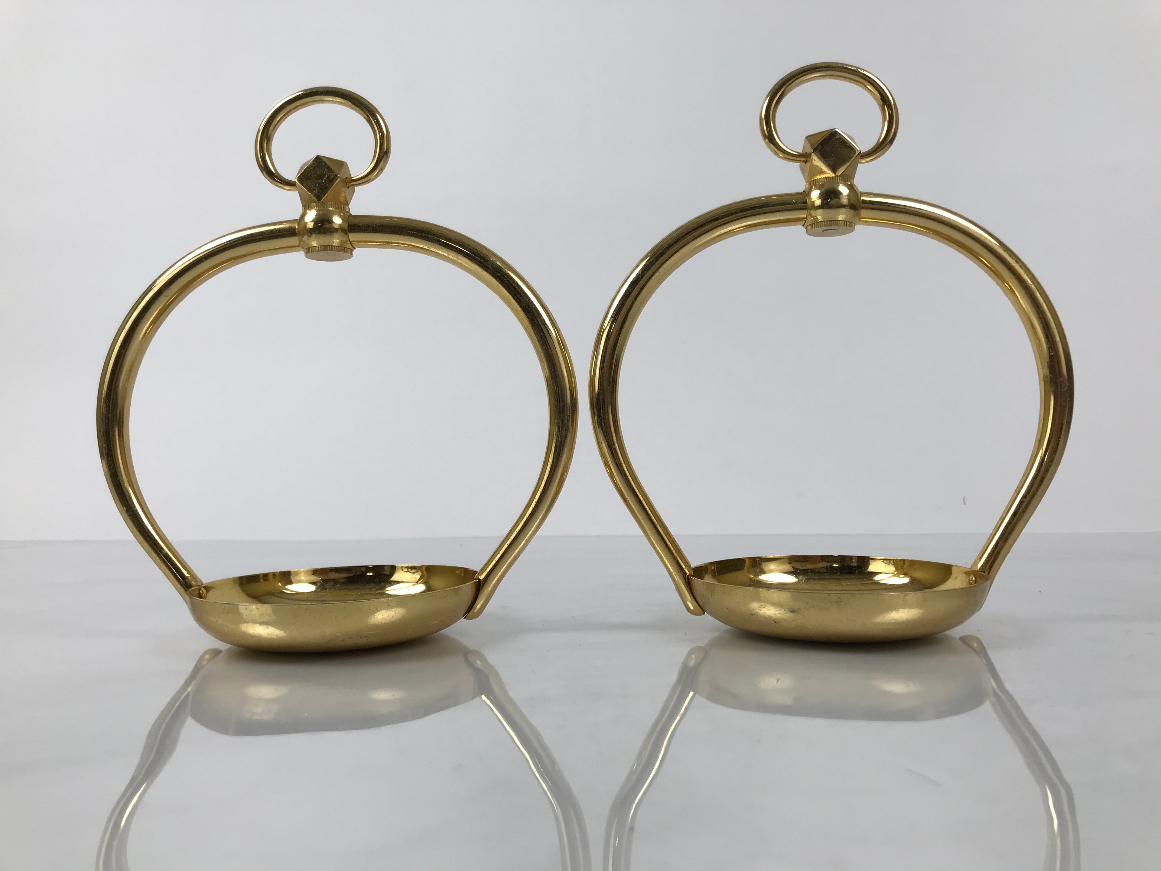 Japanese Buddhist Altar Fitting Metal Hanging Lantern Rinto 2pc Spare Part BA796