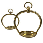 Japanese Buddhist Altar Fitting Metal Hanging Lantern Rinto 2pc Spare Part BA796