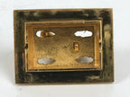 Japanese Buddhist Altar Fitting Metal Incense Burner Koro Vtg Gold Shishi BA654