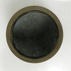 Japanese Buddhist Altar Fitting Metal Incense Burner Vtg Koro Cup Brown BA583