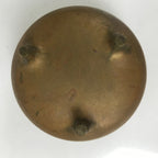 Japanese Buddhist Altar Fitting Metal Incense Burner Vtg Koro Cup Brown BA583