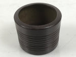 Japanese Buddhist Altar Fitting Metal Incense Burner Vtg Koro Cup Brown BA655