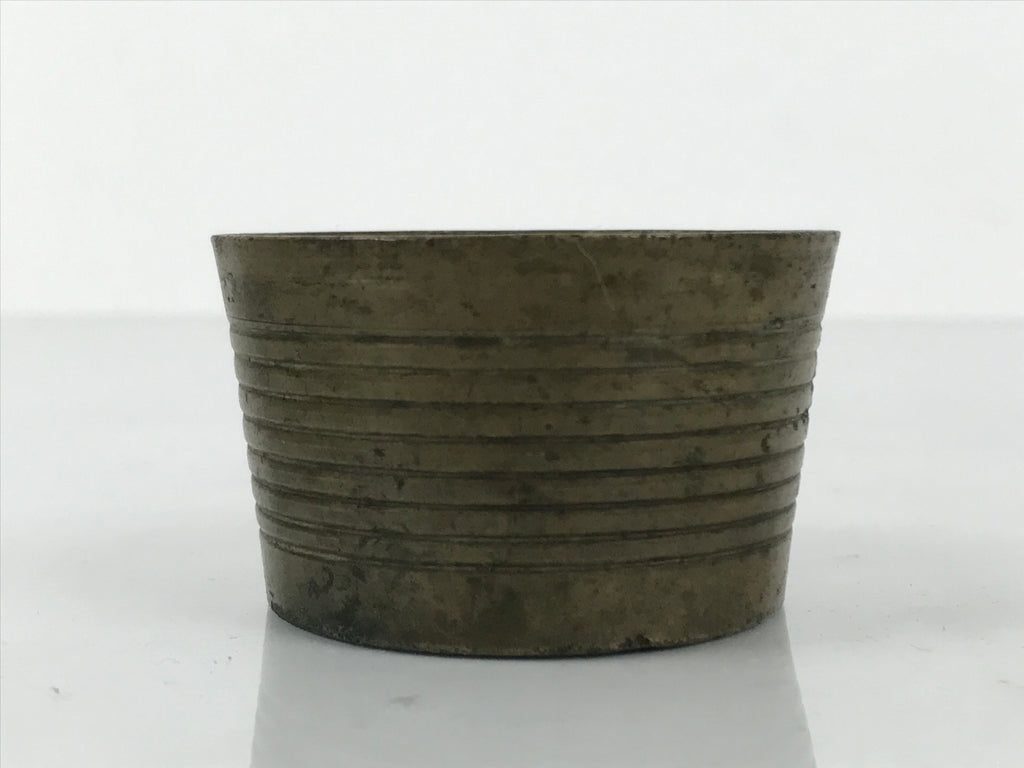 Japanese Buddhist Altar Fitting Metal Incense Burner Vtg Koro Cup Gold BA814