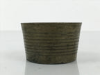 Japanese Buddhist Altar Fitting Metal Incense Burner Vtg Koro Cup Gold BA814