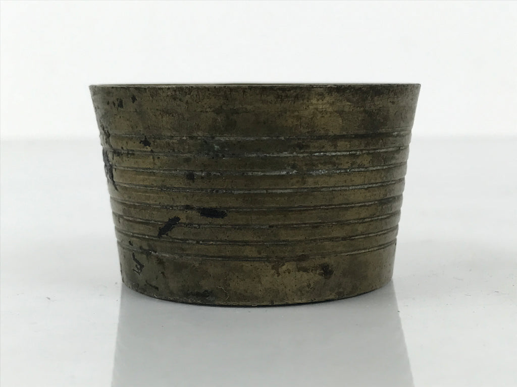Japanese Buddhist Altar Fitting Metal Incense Burner Vtg Koro Cup Gold BA814