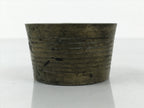 Japanese Buddhist Altar Fitting Metal Incense Burner Vtg Koro Cup Gold BA814