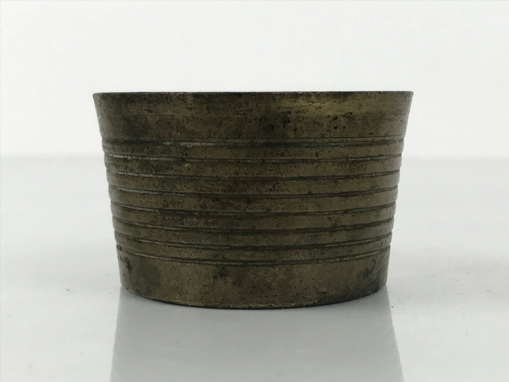 Japanese Buddhist Altar Fitting Metal Incense Burner Vtg Koro Cup Gold BA814