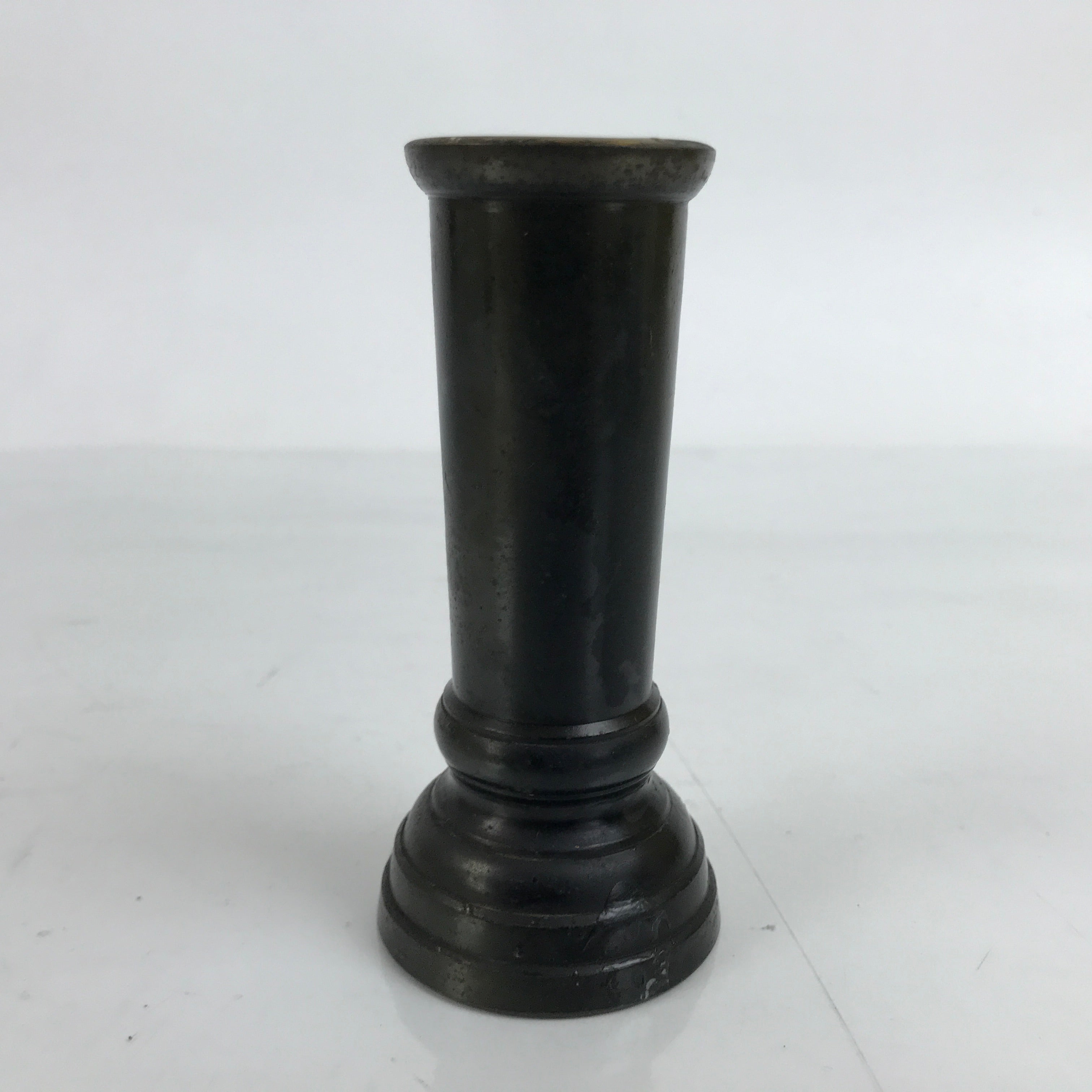 Japanese Buddhist Altar Fitting Metal Incense Holder Vtg Senkousashi Mon BA398