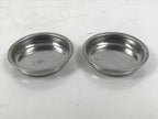 Japanese Buddhist Altar Fitting Metal Rice Offering Cup 2pc Butsugu Brown BA668