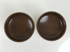 Japanese Buddhist Altar Fitting Metal Rice Offering Cup 2pc Butsugu Brown BA668